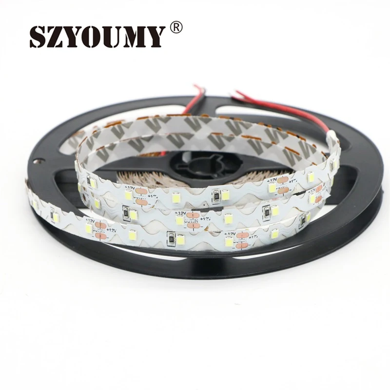 SZYOUMY DC 12 V 2835 SMD 60led/м IP20 не обладает водонепроницаемостью: S Форма) Светодиодная лента с usb-питанием теплый белый/белый светодиодные полосы 100