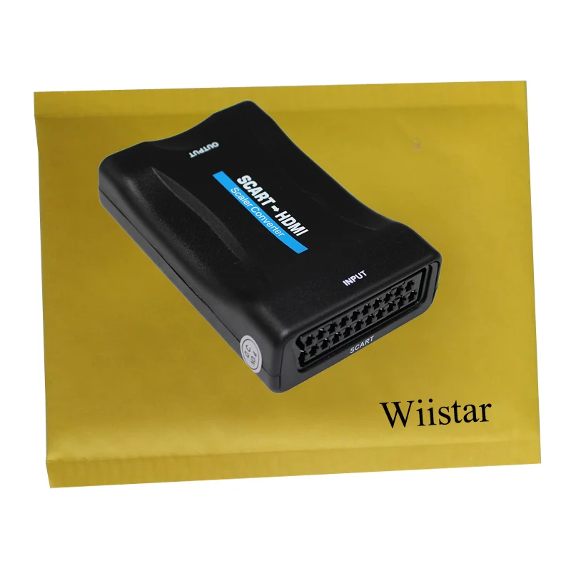 1080P адаптер SCART К HDMI аудио высококлассный конвертер для HD TV DVD Sky Box STB Plug and Play|scart
