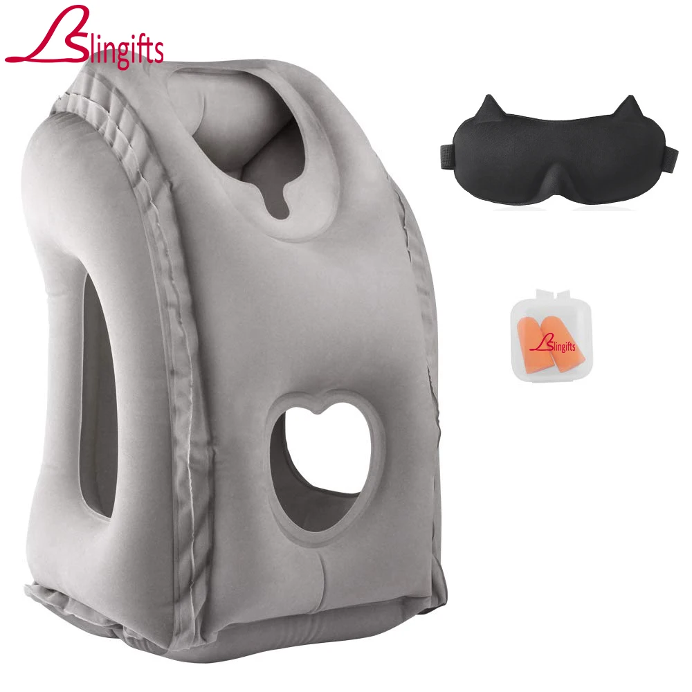 Slingifts Inflatable Travel Pillow Travel Pillow Air Bolster Frontal