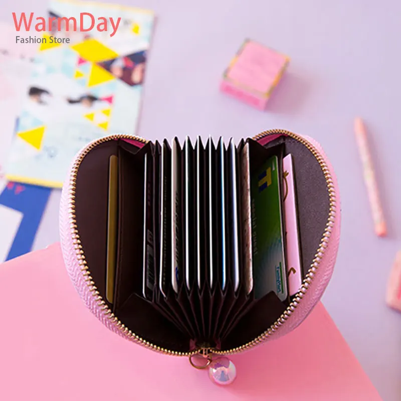 Warmday 2019 кожаный держатель для кредитных карт кошелёк банковских чехол женщин