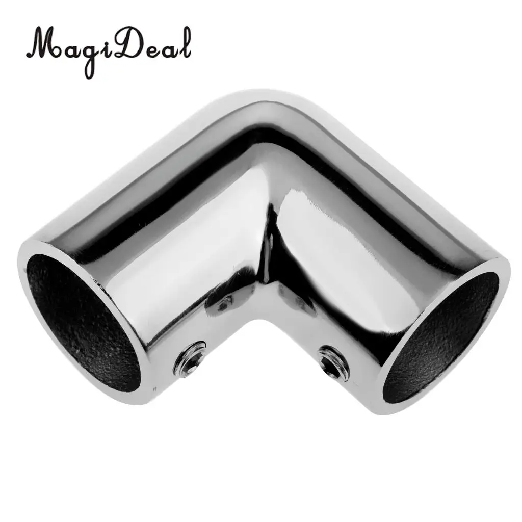 Durable Marine Boat Hand Rail Fittings 90 Degree Elbow -7/8' Tubing 316 Stainless Steel for Fishing Kayaking Canoeing Accessory