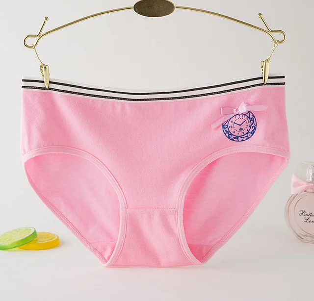 1pc/lot Teenage Lace Pants Underpants Floral Young Girl Briefs Candy