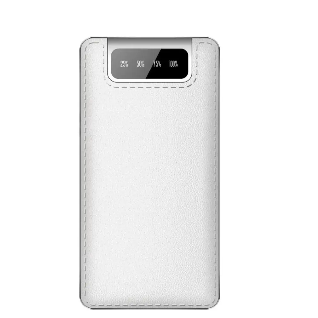 LCD цифровой дисплей Тонкий внешний аккумулятор портативный 8000 мАч двойной USB