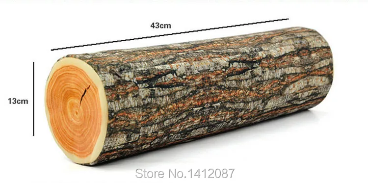 Creative imitation wooden pillow,Simulation stakes Cushion,Home Pillow Decoration/birthday Gifts