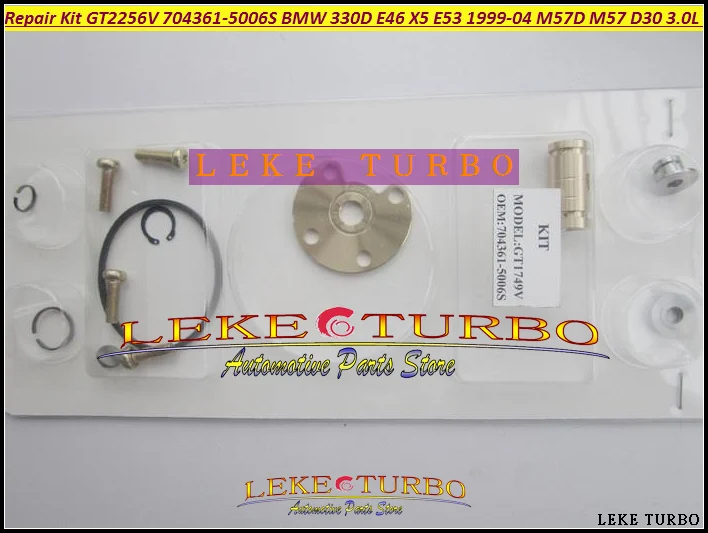 

TURBO Repair Kit rebuild kits GT2256V 704361-5006S 704361 Turbocharger For BMW 330D E46 X5 E53 1999-2004 M57D M57 D30 3.0L 184HP