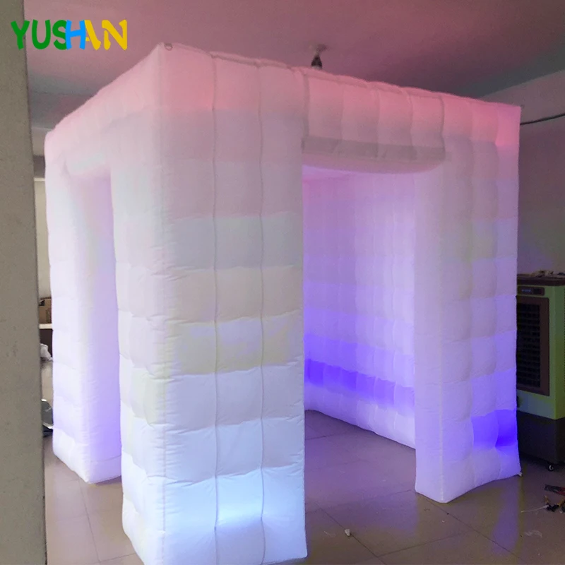 Красивый Надувной Фотофон для вечеринки с RGB светодиодной лентой и логотипом
