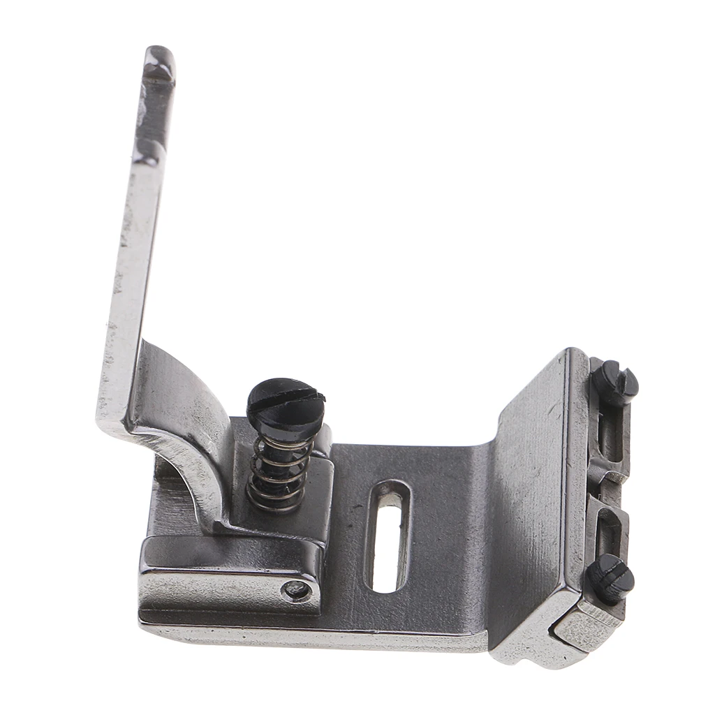 Industrial Sewing Machine Attachment: Two-Side Adjustable Tape Guide Foot Suitable for ZigZag Machines