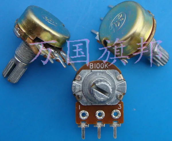 

Free Delivery. WH148 potentiometer B100K single three feet short shank