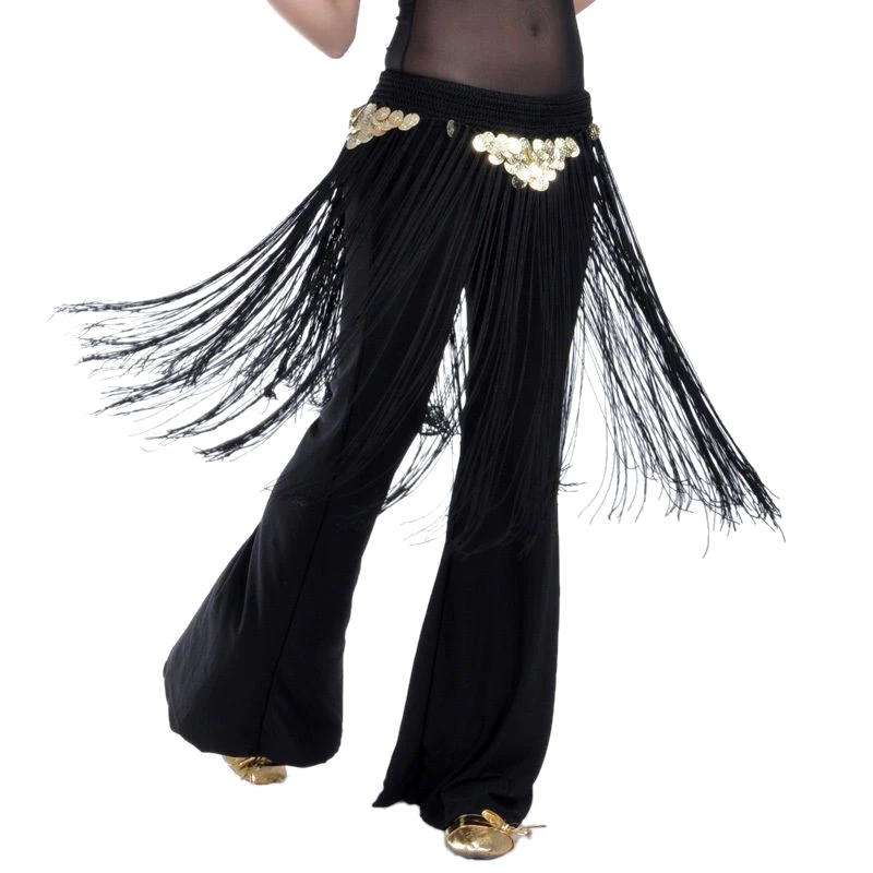New Belly Dance Costume Hip Scarf Belt Tribal Fringe Tassel wrap Belt Skirt 