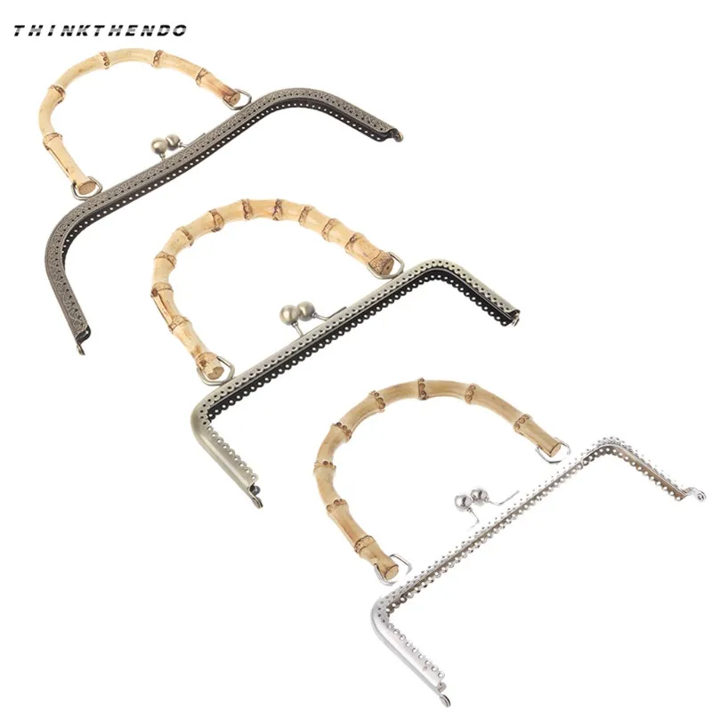 

1pc DIY Purse Handbag Handle Coins Bags Metal Kiss Clasp Lock Frame 20cm/25cm