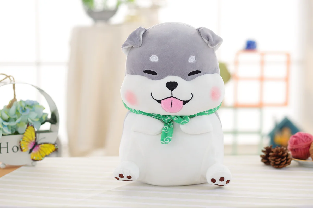 Милые Косплей Shiba «Лисья Секретная служба»(Inu плюшевая игрушка супер мягкая подушка в виде собаки детская кукла, подарок на день рождения Домашний декор 40/60 см - Цвет: B