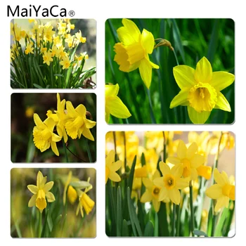 

MaiYaCa Yellow daffodils Durable Rubber Mouse Mat Pad Size for 25X29cm Gaming Mousepads