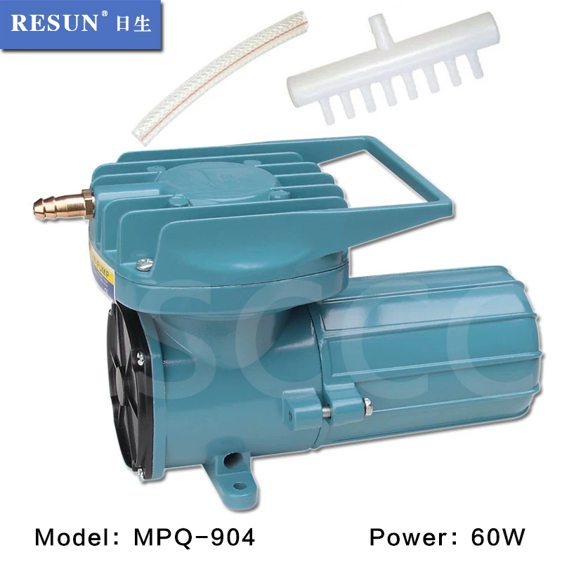 

60W RESUN MPQ-904 DC 12V Aquarium Fish Tank Air Compressor Portable Aquaculture Vehicle Mounted Air Pump Oxygen Aerator Pump