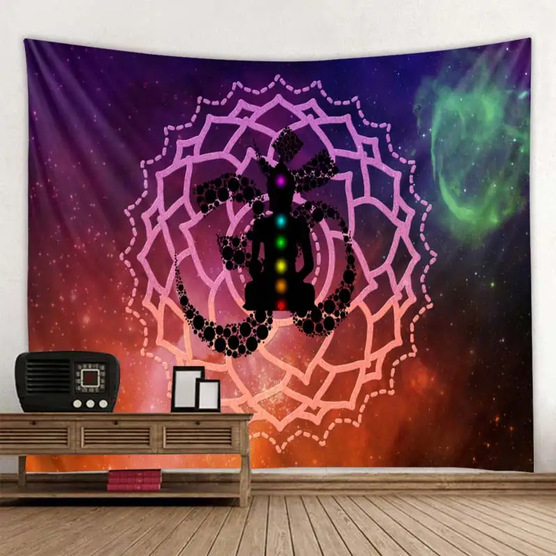 Starry Night Galaxy Decor Psychedelic Tapestry Wall Hanging Indian Mandala Tapestry Hippie Yoga Chakra Tapestries Boho Wall Clot Starry Night Galaxy Decor Psychedelic Tapestry Wall Hanging Indian Mandala Tapestry Hippie Yoga Chakra Tapestries Boho Wall Clot