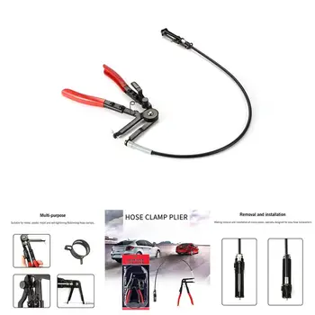 

Auto Accessories Tools Cable Type Flexible Wire Long Reach Hose Clamp Pliers For Car Repairs Hose Clamp Removal Plier Tool