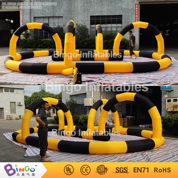 

Free Delivery Outdoor 8M Inflatables air kart track barriers Oxford nylon cloth inflatable games for sale for kids toys