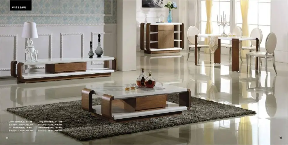 Woonkamer en Eetkamer Set: Salontafel TV Kast, dressoir en Eettafel ... Woonkamer en Eetkamer Set: Salontafel TV Kast, dressoir en Eettafel ...