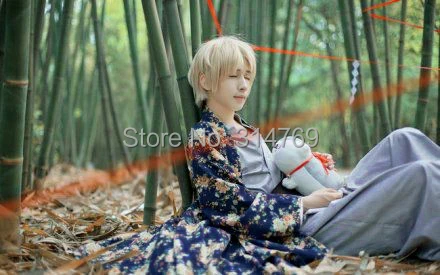 Natsume's Book of Friends Cosplay Costume Natsume Takashi Cosplay Yukata  Kimono (11).jpg