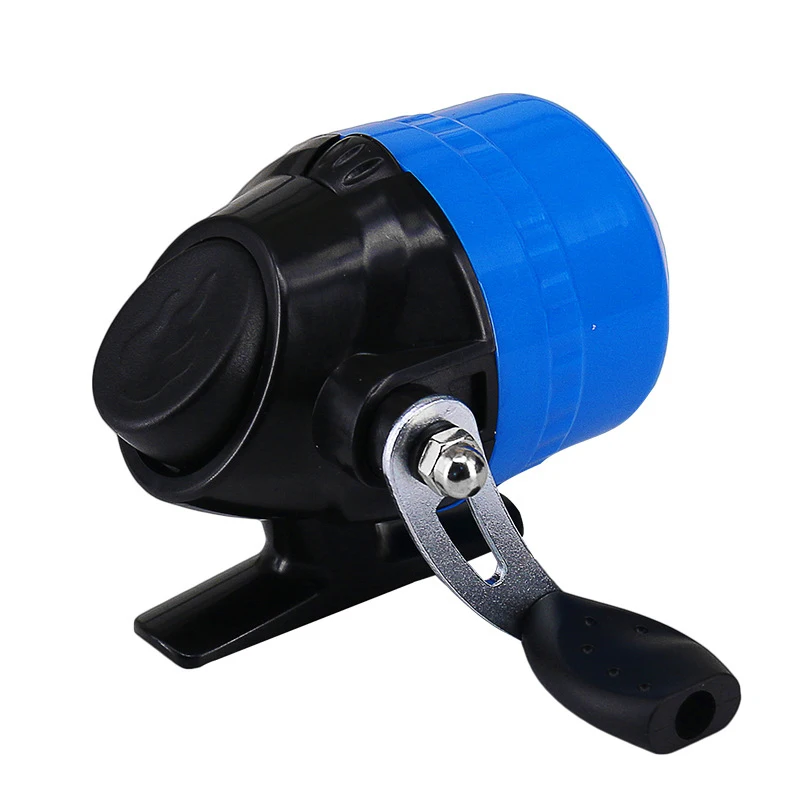 

Waterproof Fishing Reel Tool Spinning Fish Wheel Machine Blue Plastic Closed Type 90*53.5MM Baitcasting Reel Child Safety Novice
