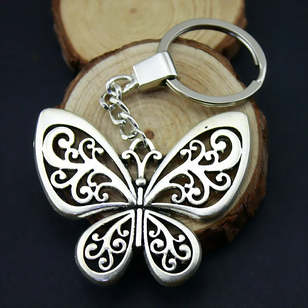 Home Decor Metal Crafts Party Favors butterfly Pendants DIY Car Key Ring Holder Souvenir Gift Optional Package Box | Дом и сад