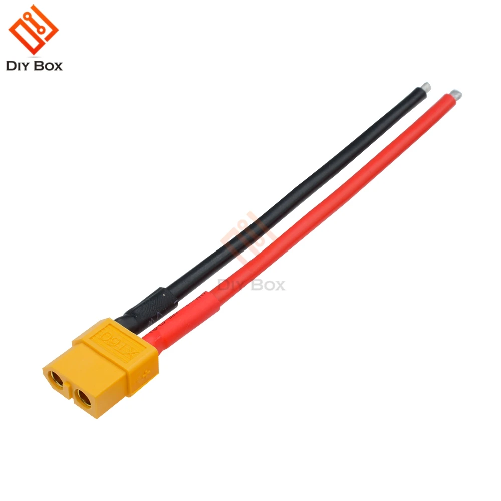 Гнездовой Разъем XT60 гнездовой разъем адаптер 14AWG 10 см 2 свинцовых провода для