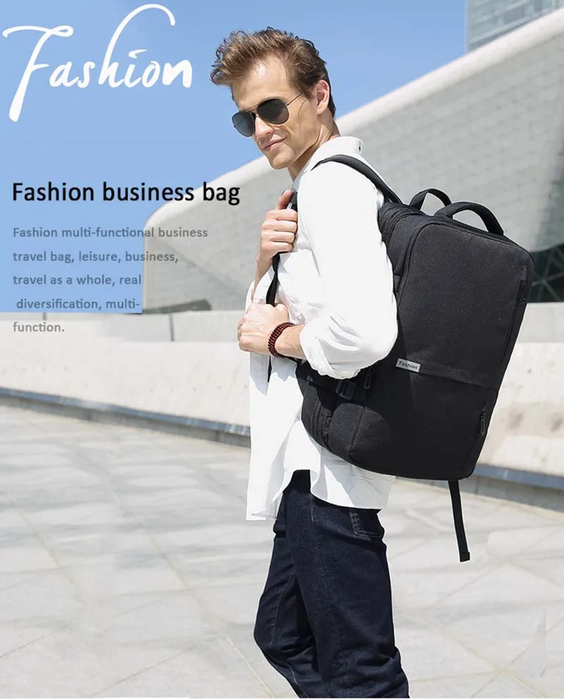 Многофункциональный нейлоновый рюкзак, для путешествий, большой емкости, повседневный рюкзак для ноутбука, мужской, USB, для подзарядки, водонепроницаемый, sac a dos homme