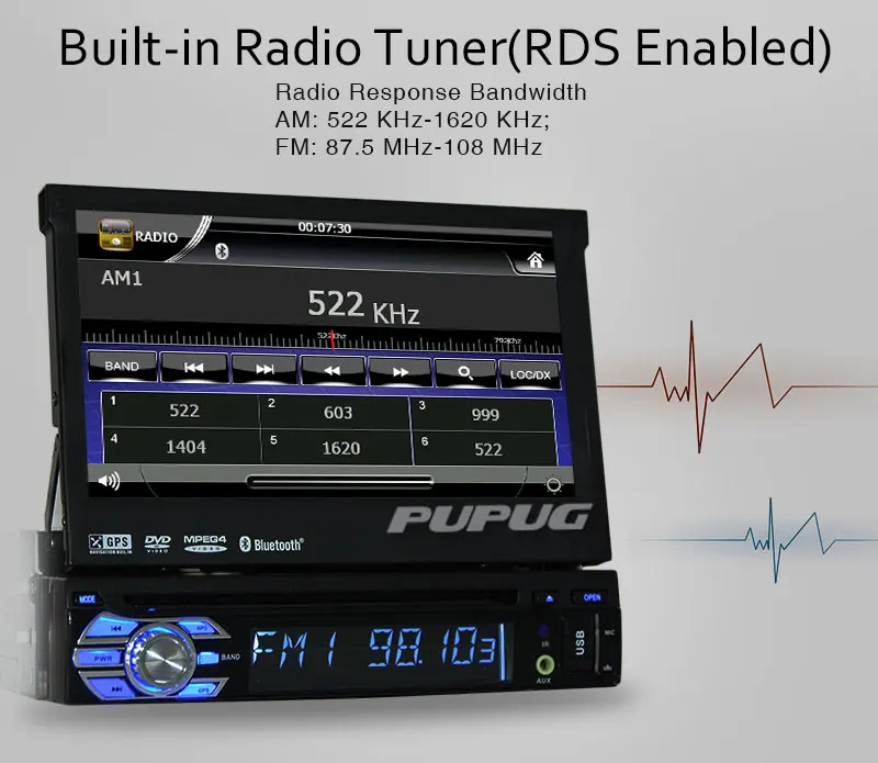 Perfect 7 Inch Digital Touch Screen Universal 1 din Car Autoradio Stereo Headunit Support FM AM RDS USB SD Multimedia Player Headunit 4 Perfect 7 Inch Digital Touch Screen Universal 1 din Car Autoradio Stereo Headunit Support FM AM RDS USB SD Multimedia Player Headunit 4