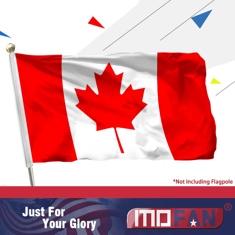 

MOFAN Canada Flag Polyester - High Duality and Durable - Canadian Maple Leaf Flags with Brass Grommets 3 X 5 Ft
