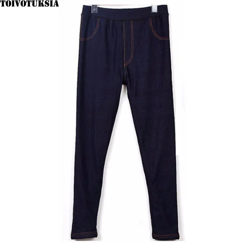 High Waist Stretch Autumn Winter Warm Velvet Thick Pants