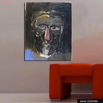 

Georg Baselitz Portrait Abstract oil Painting Drawing art Spray Unframed Canvas technical scarf miniature realistic25107604