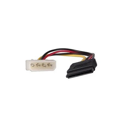 WuLian New 6inches 4pin Male Molex~SATA 24pin Female SATA Power Adapter Cable Cord WuLian New 6inches 4pin Male Molex~SATA 24pin Female SATA Power Adapter Cable Cord