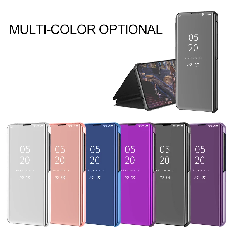 Mirror-Smart-Flip-Phone-Case-For-Xiaomi-Redmi-Note-7-Pro-Full-Clear-View-Leather-Stand (4)