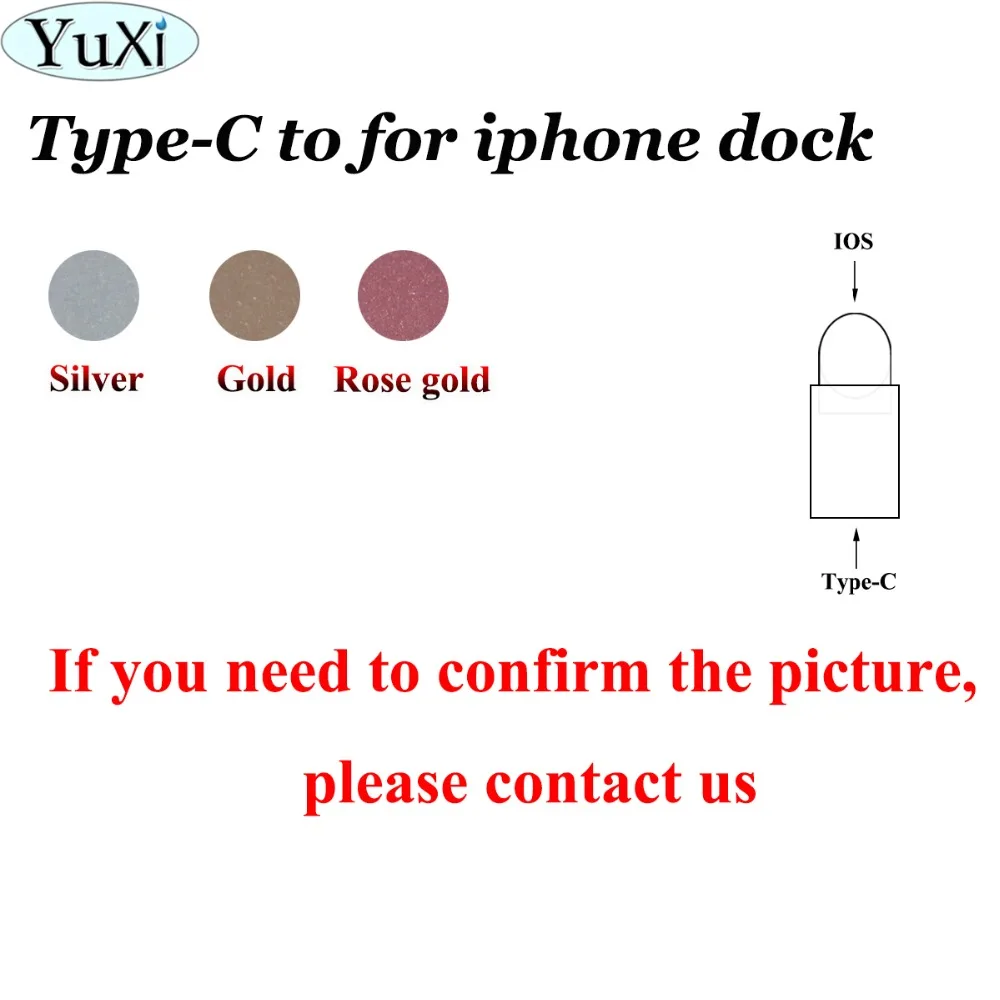 

YuXi For iPhone OTG Cable Type C to for IOS Adapter,3.1 Type C Adapter to 8Pin for Lightn-ing Cable Converter Charging Data