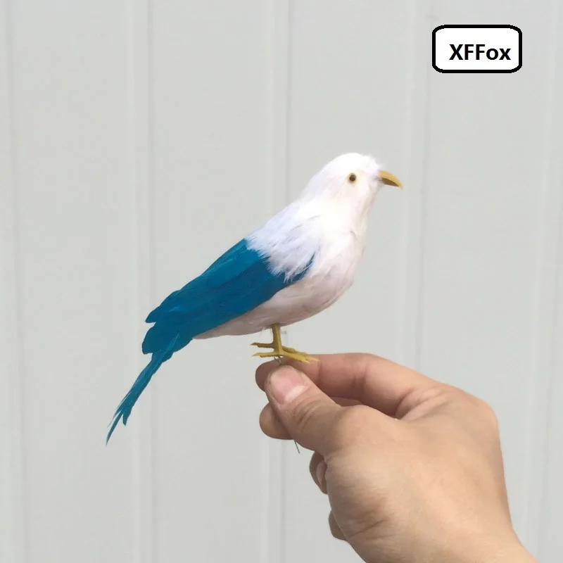 

cute real life bird model foam&feather simulation dark-green bird gift about 15cm xf0448