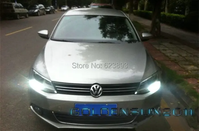 

Free shipping, 2x No Error LED DRL Driving Daytime Running Day Fog Lamp Light For VW Sagitar Jetta MK6 2011-2013