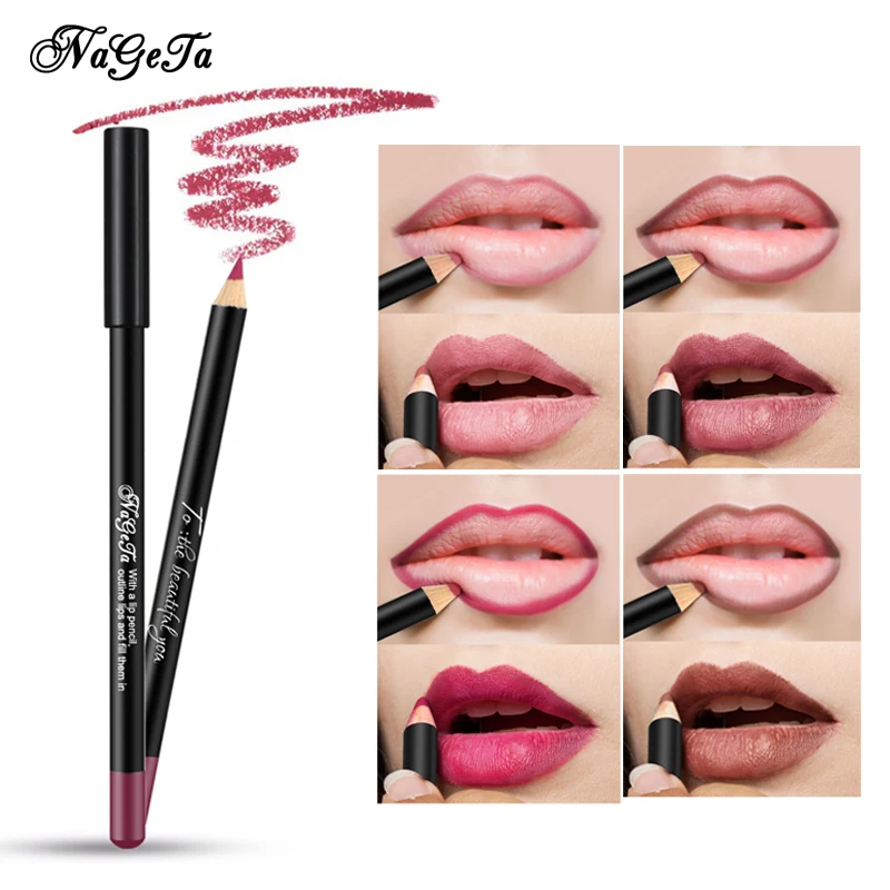 

Cheap Makeup 12 Color Waterproof Matte Lip Liner Pen Soft High Pigments Nude Long Lasting Lipliner Matte Pencils Cosmetics