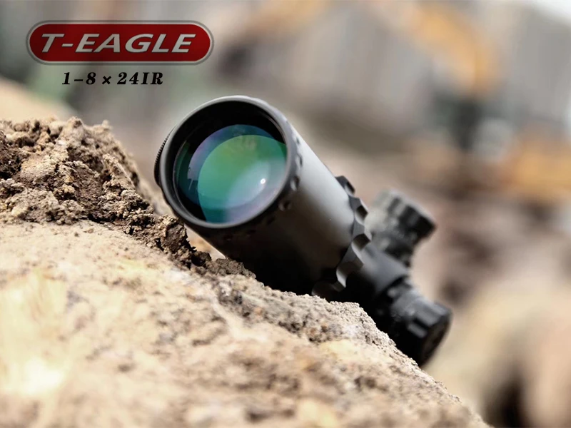 T-Eagle 1-8x24 IR тактический прицел AirRifle sniper охотничья Оптика прицел для стрельбы и на открытом воздухе электро