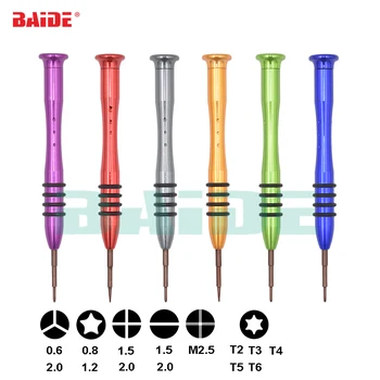 Online OEM LOGO Metal Screwdrivers 0.6Y 0.8 Pentalobe 1.5 Phillips T2 T3 T4 T5 T6 Flathead Screwdriver For IPhone 8 Electronics 200pcs