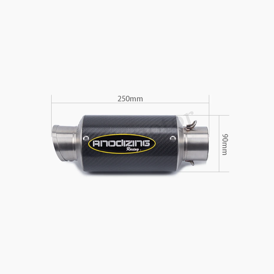 GT Motor para KAWASAKI NINJA650/R ER6N ER6F 09-16 de fibra de carbono silenciador de escape de enlace medio tubo de Escape antideslizante en