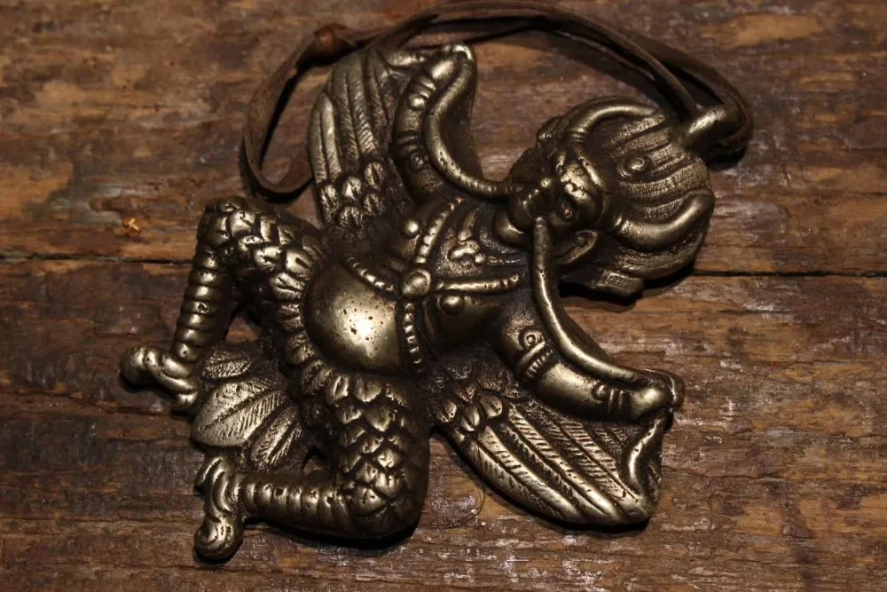 Traditional Old tibetan/India Nepal/ handmade copper Eagle God statue