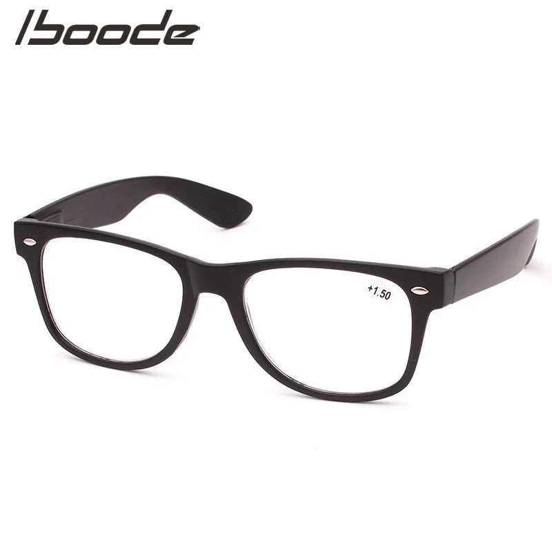 

IBOODE Square Reading Glasses Women Men Rivet Presbyopic Eyeglasses Male Female Hyperopia Spectacles Unisex Lady Optics Eyewear