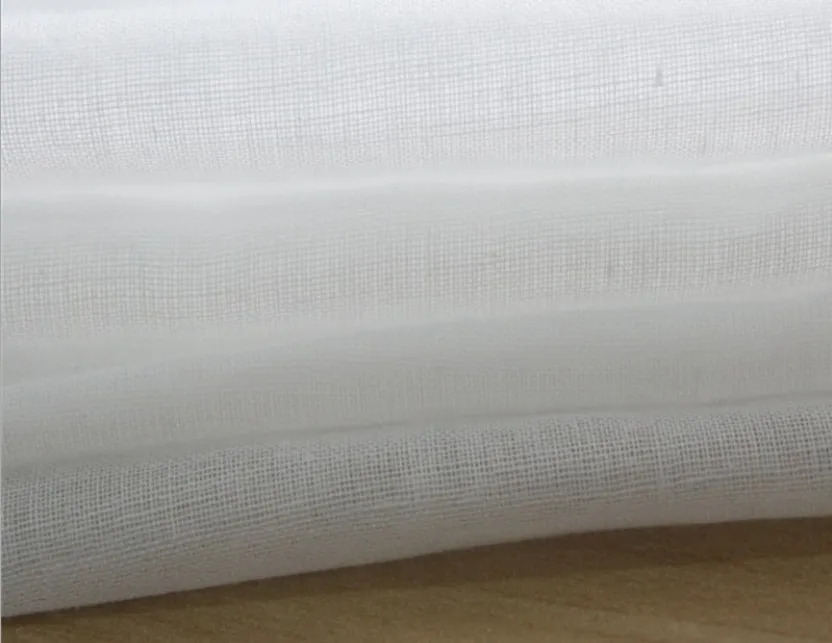 SUJASANMY однотонная белая ткань 60X60/70X70 тонкая хлопковая вуаль газовая подкладка для