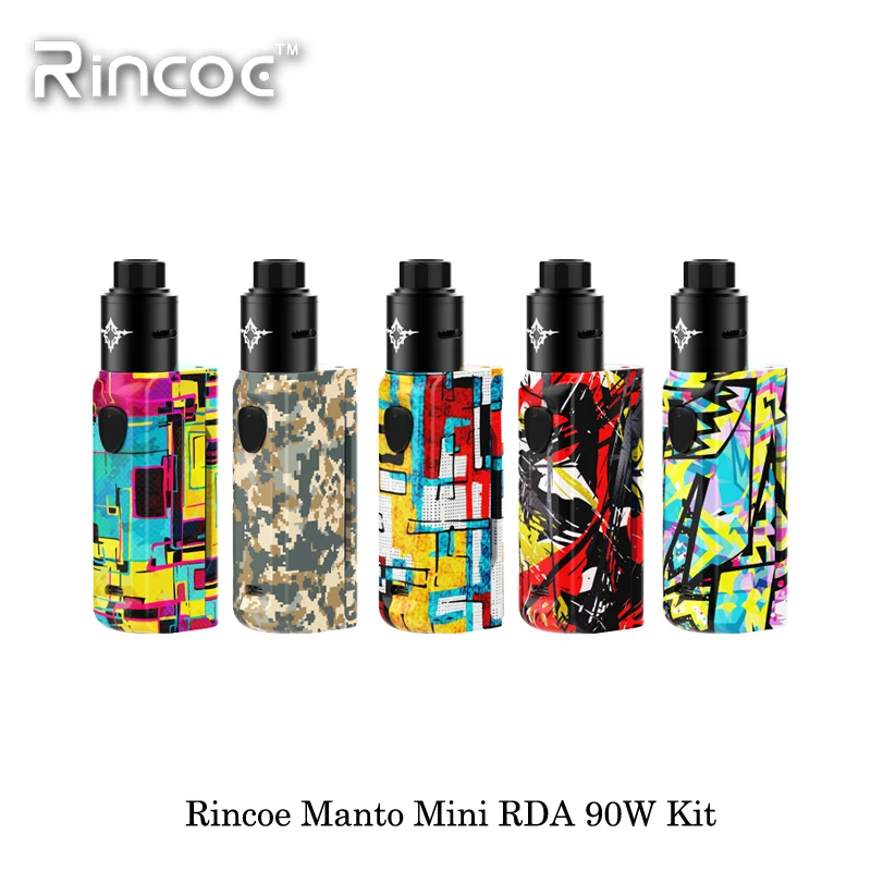 Electronic Cigarette Rincoe Manto Mini RDA 90W Kit Vape Single 18650 Battery Small Size Full Battery Output PC Material Ecig Kit Electronic Cigarette Rincoe Manto Mini RDA 90W Kit Vape Single 18650 Battery Small Size Full Battery Output PC Material Ecig Kit