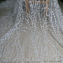 5 ярдов BZL-89520 Добби милый узор ручной печати сверкающие склеенные блестящие кружева для пиления/вечерние