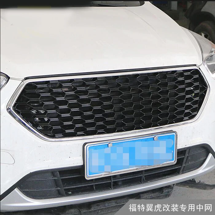 Для Ford KUGA 2013- ESCAPE Racing Grills Honeycomb grid Передняя гоночная решетка решетки черный Передний бампер модифицированный