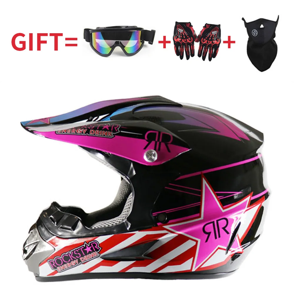 

GLCC Motorcycle Helmet 3 Gift New Motorcycle Helmet Mens Moto Helmet Top Quality Capacete Motocross Off Road Motocross Helmet
