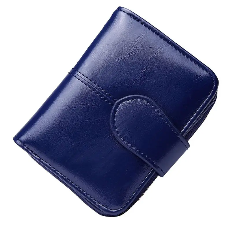 Мини-кошелек женский короткий кошелек обертка для монет клатч сплошной цвет