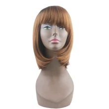 Alinova полный машинный синтетический парик Боб прямой синтетический парик высокая температура волокно Боб прямые парики для черных женщин