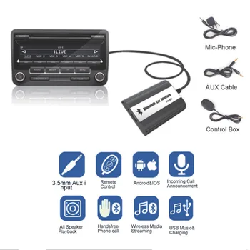 

Car Bluetooth A2DP MP3 Adapter AUX USB Handsfree Car Kit music Charging for Toyota Lexus Scion OEM radios fit Navigation System