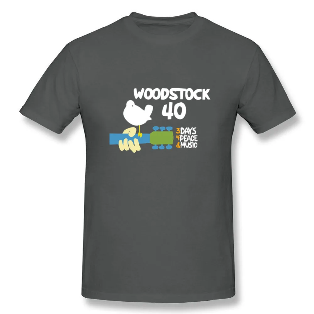 Новый дизайн фанки футболки для мужчин Woodstock футболка с логотипом 100% хлопок